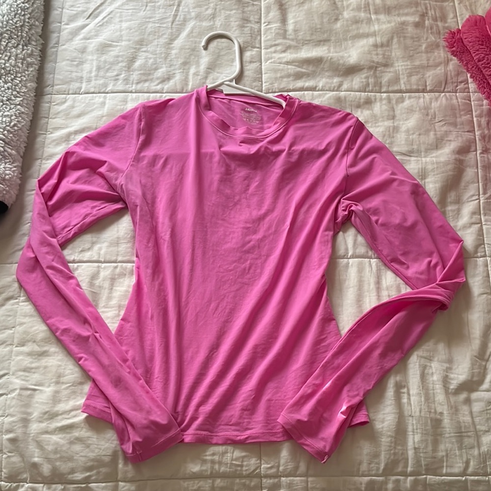 Skims Pink Long Sleeve Top